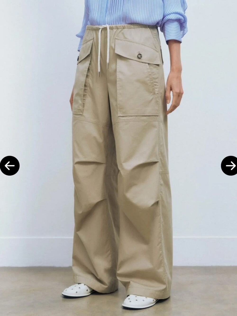 ME+EM Cotton Parachute Trousers - Picture 2 of 15